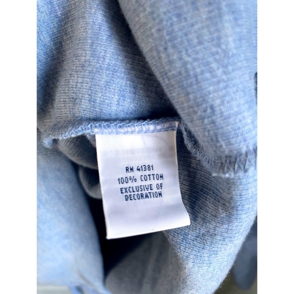 Polo Ralph Lauren Men's Light Blue Cotton 1/4 Zip Pullover Sweater Size M - Picture 4 of 4